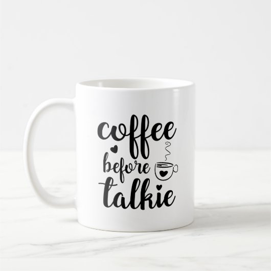 Mug Café avant talkie (Gauche)