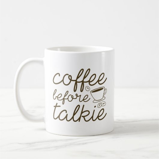 Mug Café avant Talkie (Gauche)