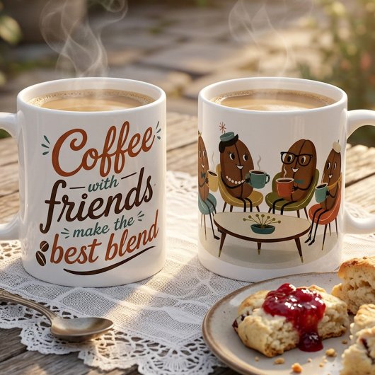 Mug Café avec amis