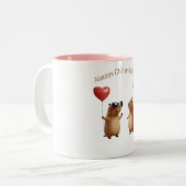 Mug Café avec Couple de Capybaras Mignons pour la (Devant gauche)