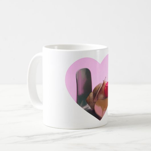 Mug Café avec escargot (Devant gauche)