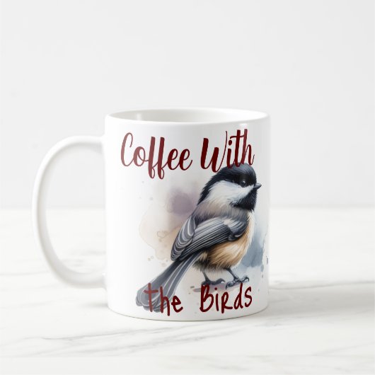 Mug Café Avec Les Oiseaux (Gauche)