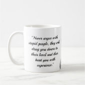 Mug café avec Mark Twain Citation (Gauche)