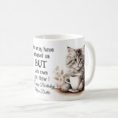 Mug Café avec mon chat (Devant droit)