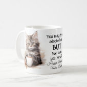 Mug Café avec mon chat (Devant gauche)