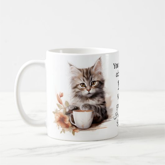 Mug Café avec mon chat (Gauche)