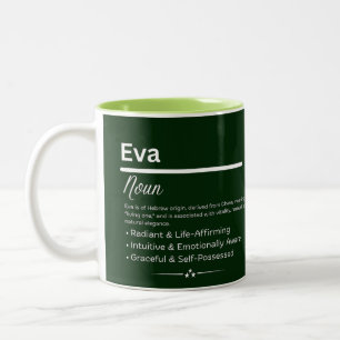 Mug Café avec Prénom Personnalisé Eva Significatio