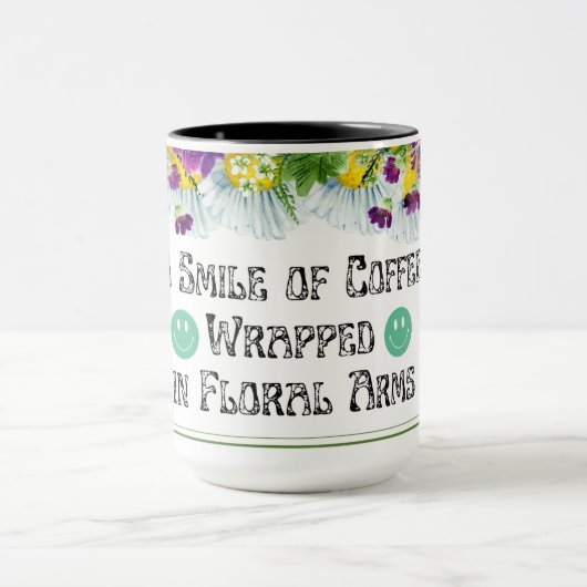 Mug Café avec sourire (Centre)