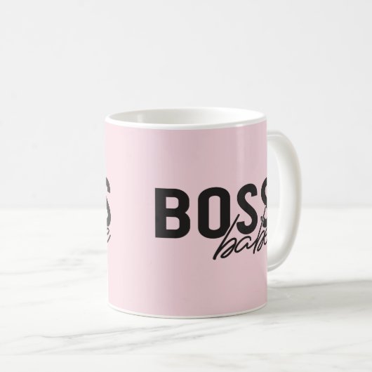 Mug café Babe Boss (Devant droit)