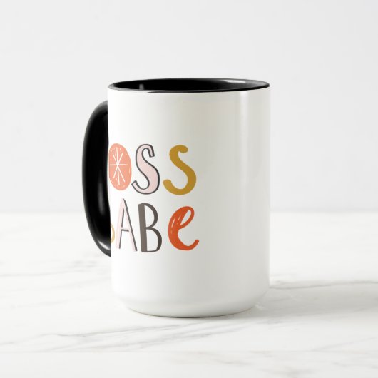 Mug café Babe Boss (Devant gauche)