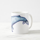 Mug café baleine bleue (Devant droit)