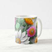 Mug Café beauté florale (Devant droit)