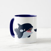 Mug Café Bébé Orque Dessin Animé Mignon (Devant gauche)