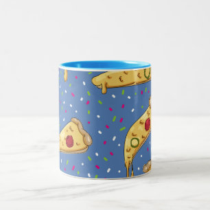 Mug café bicolore à motif de pêche nautique