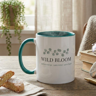 Mug Café Bicolore Floral – Botanique Esthétique