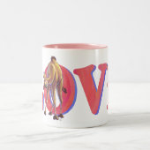 Mug Café Bicolore LOVE Camel (Centre)