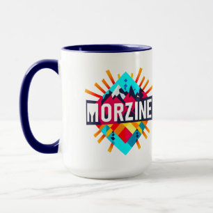 Mug Café Bicolore Montagne Alpine de Morzine