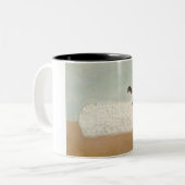 Mug Café Bicolore Moutons (par Milton Avery) (Devant gauche)