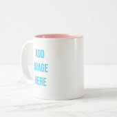 MUG CAFE bicolore PERSONNALISE (Devant gauche)