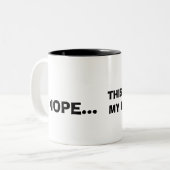 Mug Café Bicolore "Première Tasse" (Devant gauche)