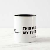 Mug Café Bicolore "Première Tasse" (Centre)