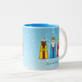 Mug Café Bicolore Trois Sages (Devant droit)