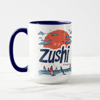 Mug Café Bicolore Zushi Windsurf Sunset