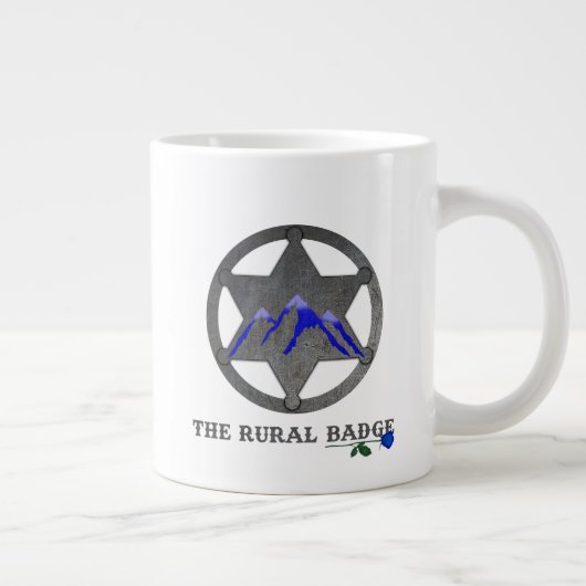 Mug Café Blanc Badge Rural (Droite)