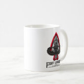 Mug café blanc Fort Liberty (Devant droit)