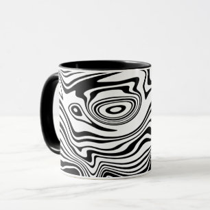 Mug café blanc noir