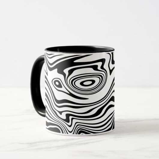 Mug café blanc noir (Devant gauche)