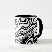 Mug café blanc noir (Devant droit)