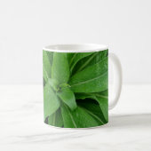 Mug café blanc Plante vert (Devant droit)