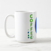 Mug Café bleu et vert (Gauche)