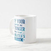 Mug Café bleu plus fort que l'attitude de votre fille (Devant gauche)