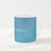 Mug café bleu profond (Devant droit)