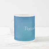 Mug café bleu profond (Devant gauche)