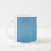 Mug café bleu profond (Gauche)