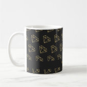 Mug Café Bling Glamour Moderne Diamant Or (Gauche)