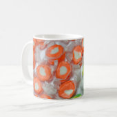 Mug Café-bonbon vert et orange (Devant gauche)