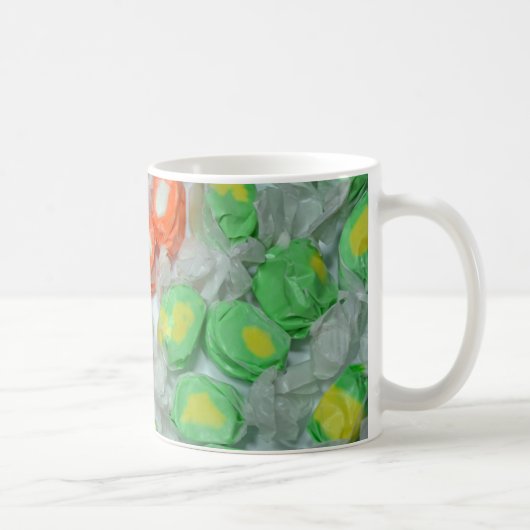 Mug Café-bonbon vert et orange (Droite)