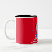 Mug Café Bonjour Paris Bicolore (Gauche)