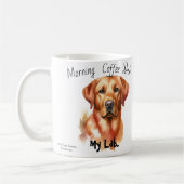 Mug Café Brown du matin avec mon Lab. (Gauche)