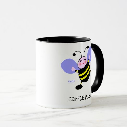 Mug Café Buzz Bumblebee Caffeine Addict mignon (Devant droit)