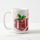 Mug café cadeau de Noël rouge (Gauche)