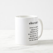 Mug Café-cadeau électricien (Devant droit)