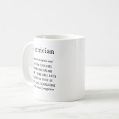 Mug Café-cadeau électricien (Devant gauche)