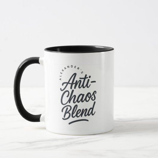 Mug Café Cadeau Personnalisé Anti-Stress avec Nom (Gauche)