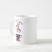 Mug Café, Café Arabica, Café Noir, Coeurs (Devant gauche)
