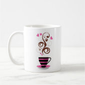 Mug Café, Café Arabica, Café Noir, Coeurs (Gauche)